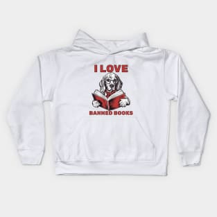 I Love Banned Books - Reader Kids Hoodie